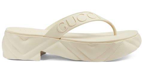 gucci sandals white rubber|wearing gucci rubber sandals.